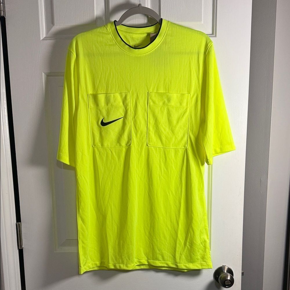 Nike Men's Bright Yellow Ref Dri-Fit Short Sleeve Tee